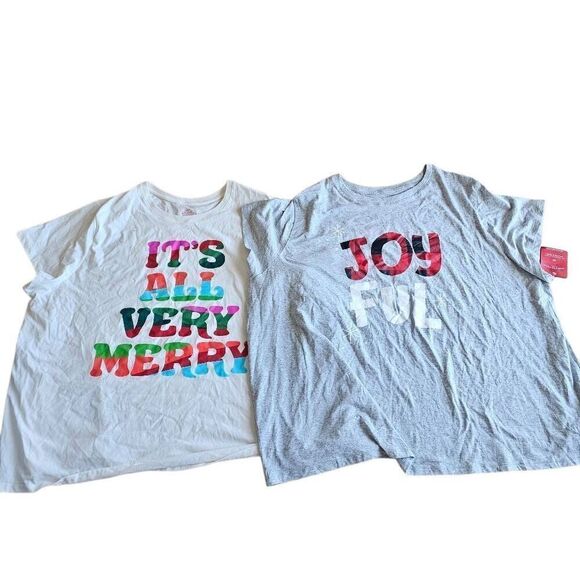 Christmas pajama top bundle Sz 4X and 3X by wondershop - Picture 2 of 7